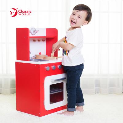 China Cheers Educational Role Play Kids Role Play Kitchen Wooden Toy Sets For Children for sale