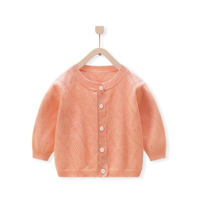 China New infant and toddler air conditioning shirt anti-shrink spring and summer girls Korean version of sunscreen children's breathable clothing for sale