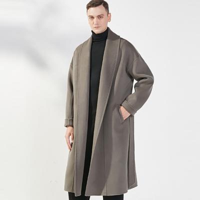 China 2022 New Winter Custom Men's Designer Woolen Coat Fashion Design Quality Goods Solid Color Jacket Warm Straight Reversible for sale