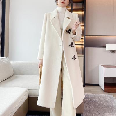 China Wholesale Custom Made Breathable Casual Alpaca Hair Regular Sleeves Small Batches Womens Wear In 2022 New Cashmere Coat for sale