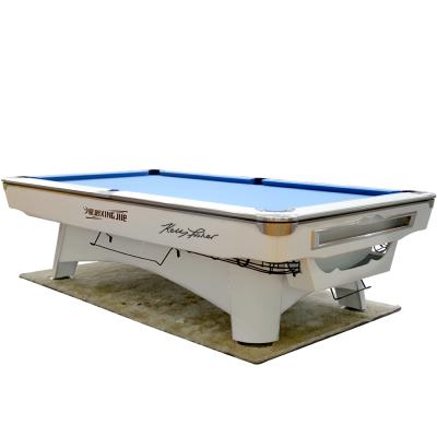 China Natural real leather pocket slate solid wood 9 ball pool table for sale for sale