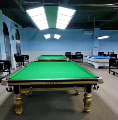 China Real Leather Pocket Well Made 12 Ft Pool Table For Tournament And Club Use for sale