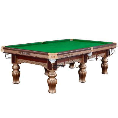 China Cow Cushion Bar Leather Snooker Wooden Billiard Table For Sale for sale