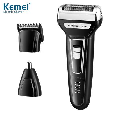 China Car Kemei Km-6559 3 in 1 Rechargeable Electric Multi-fuctional Dry Battery Hair Clipper Trimmer for sale