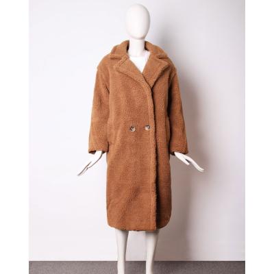 China Sustainable Fashion Design Customized Brand Woman Thick Winter Fur Velvet Coat for sale