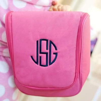 China Wholesale Monogrammed Hot Mint Fashion Women Beauty Toiletry Bag Travel Organizer Hanging Cosmetic Bag for sale