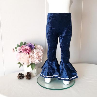 China Breathable Popular Clothing Personalized Kids Girls Toddler Leggings Elastic Pants Kids Flare Pants for sale