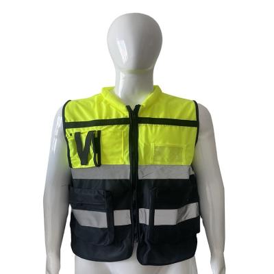 China High Visibility Construction Safety Uniform Chaleco de Seguridad Polyester Reflector Vest for sale