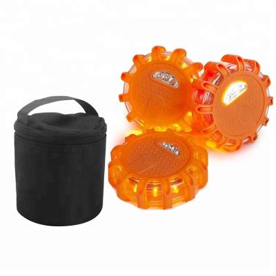 China Waterproof Road Hazard Construction Emergency Roadside Flares Rotating Flash Beacon Led Warning Flare for sale