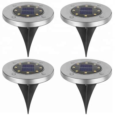 China Japanese Decorative Garden Plant Quality 8LED Solar Garden Light Outdoor Landscape Lighting Solar Powered Garden Lamp for sale