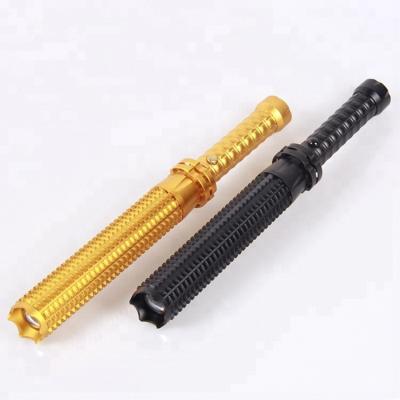 China Military Telescopic/Self-defense Torch/Tactical Aluminum Extendable Telescopic Flashlight Security Police Buzz Stick Self-defense Flashlight for sale