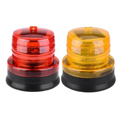 China Traffic Roadway Waterproof Security 4 Led Solar Strobe Beacon Solar Warning Light For Vehicle Traffic Police Emergency Use for sale