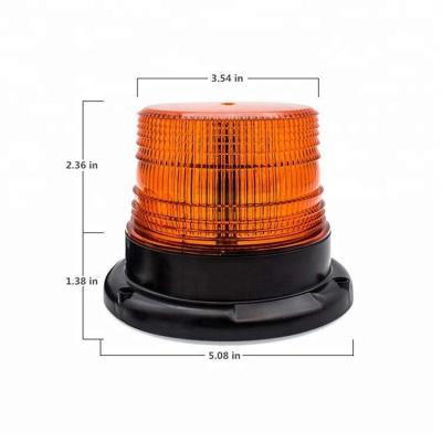 China 12V Car Waterproof Outdoor Rotating Forklift Flashing Warning Light Led Strobe Light Beacon Strobe Warning Light For Vehicle Police for sale