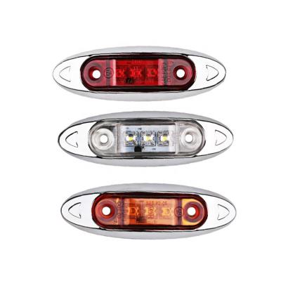 China Universal 24 Volt Clearance Lights For Trucks Side Light Led Side Marker Lights For Trucks RV Boat ATV Ambulance Motorcycle HYD80912 for sale