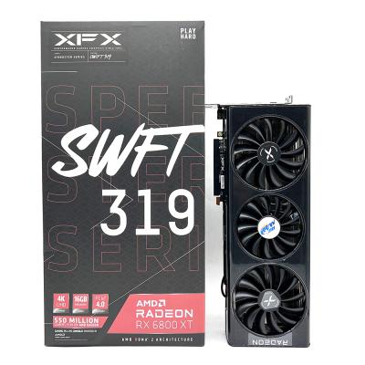 China Workstation Rumax XFX AMD 6800XT SWIFT 319 Graphics Card 16GB RTX 6800 XT Gaming Video Card for sale