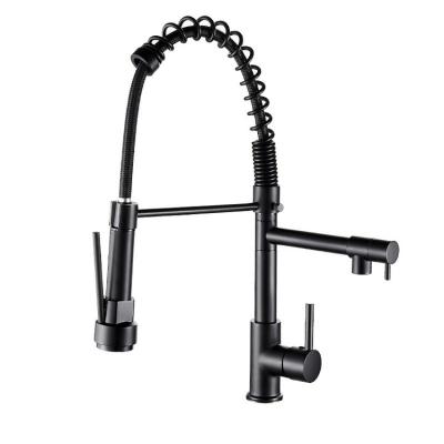 China Other Design 2022 Modern Hot And Cold Dual Water Outlet Pull Down Kitchen Faucet Faucet Kichen Faucet for sale