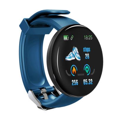 China Bluetooth 1.44 Inch Round Screen Health Exercise Pedometer Heart Rate Blood Pressure Monitoring Color Screen D18S Smart Bracelet D18S for sale