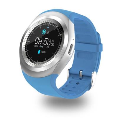 China Round Touch Screen SIM TF Card Sport Step Count Bluetooth 1.3inches Heart Rate Call y1 Smartwatch for sale