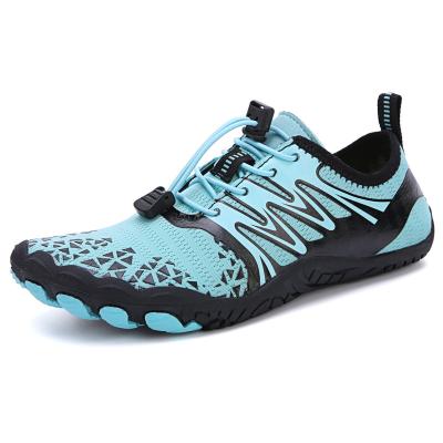 China New Anti-odor outdoor beach shoes uphill wading shoes water shoes factory wholesale women and men couple fashion BLACK summer trend mesh for sale