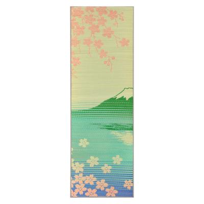 China Non-Toxic FUJI & SAKURA, The Ultimate Design Japanese Aesthetic Igusa Grass Yoga Mat for sale