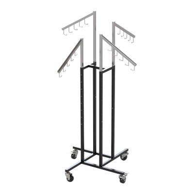 China Heavy-loading classic design metal clothing display for clothing store and shop for sale