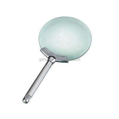 China MG2B-7 Acrylic Handle and Lens, 2.5X LED Light ABS Handheld Rimless Glass Magnifier for sale