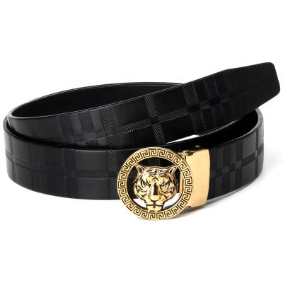 China High Quality Automatic Fashion Eagle Tiger Men Genuine Leather Cowhide Buckle Waist Belts for sale