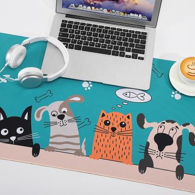 China Cute Cat Rabbit Cartoon HEATER Gaming Mouse Pad Lengthen Schoolgirl Computer Mouse Pad for sale