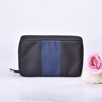 China Hot Selling Logo Black Eyebrow Pencil Bag Makeup Bag Vanity Case Custom Made Logo Toiletry Bag Men Cosmetic Bag for sale