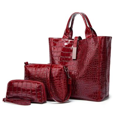 China High Quality Fashion Ladies Alligator Tote Bag Crocodile Women Handbags Large Bags for sale