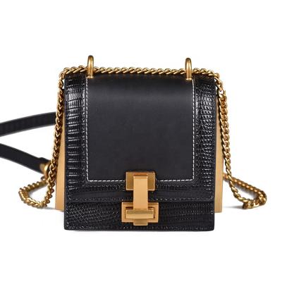 China 2020 Fashion Genuine Leather Saddle Bag Metal Frame Small Color Women Cross - Body Bag for sale