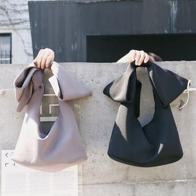 China Japan style fashion solid color hobo lady bags large capacity simple casual sling shoulder bag for sale