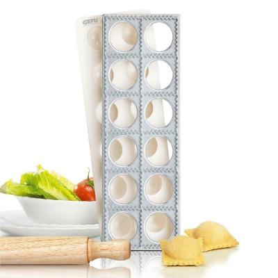 China Sustainable cast aluminum alloy and ABS DIY Ravioli maker Pastry Maker dumpling Cutter cookie plate For Biscuit Mold for sale