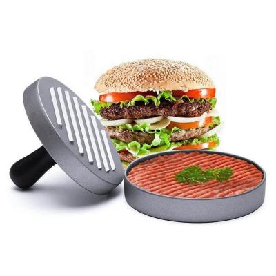 China Sustainable manual hand press hamburger patties maker made of cast aluminum alloy non-stick spray painting surface suit for kitchen use for sale