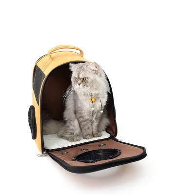 China Sustainable Portable Space Bubble Backpack Breathable Cat Dog Puppy Carrier Travel Pet Bag for sale