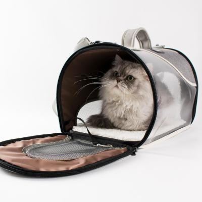 China Portable Cat Portable Crate Small Dog Foldable Carry Bag Carrier Flat Travel Cat Dog Bag for sale