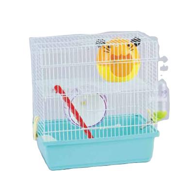 China Sustainable Factory Direct Luxury Plastic And Wire Hamster Cage With Wheel Drinking Bottle for sale