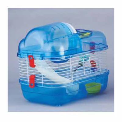 China Crystal Small Animal Villa External Hose Cage Viable Luxury Clear Acrylic Hamster Cage For Hamster for sale