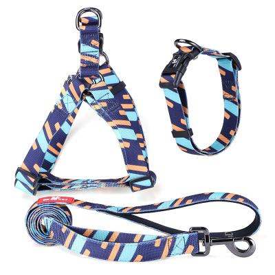 China Small and Medium Dog Belt Chest Collar Large Dog Rope Dog Rope Traction Pet Set Traction Stocked Walking Belt for sale