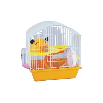 China Best Selling Sustainable Luxury Double Layer Water Runner Castle Hamster Cage Small Steel Animal Matching Steel Animal Cages Hamster Villa for sale