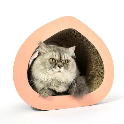 China Sustainable Hot Sale Corrugated Cardboard Cat Scratchers Scratching Bed Pad Board Lounge for sale