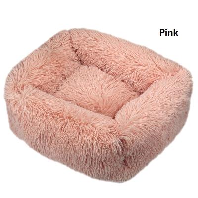 China Breathable Indoor High Quality Soft Plush PP Cotton Garbage Square Short Cat and Dog Kennel for sale