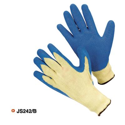 China Work Latex Dipped Safety Gloves With Knit Back for sale