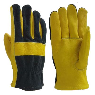 China High Quality Wholesale Winter Days Cow Working Gloves Leather Windproof for sale