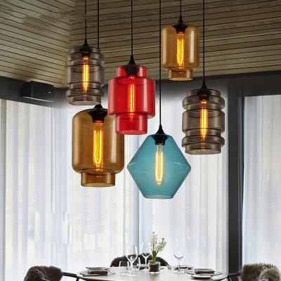 China Modern Stained Glass Pendant Lights for Dining Room Kitchen Crystalline Series Pendant lamp(WH-GP-139) for sale