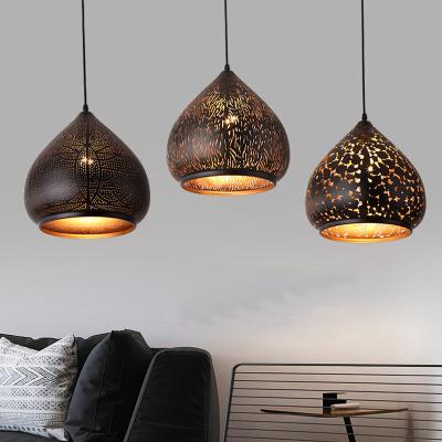 China Modern Iron Art Drop light Energy Saving Light Decoration Moroccan Hanging Pendant Lamp(WH-DC-67) for sale