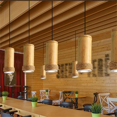 China American Rural Retro Bamboo Tube Spotlights Living Room Dining Room Cafeteria Creative Bamboo lamp(WH-VP-212) for sale