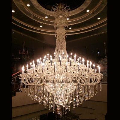 China Large contemporary crystal chandeliers For Hotel Project Lighting (WH-CY-123) for sale