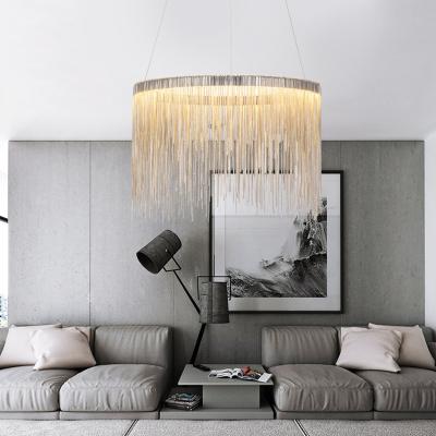 China Round Chain hung chandelier light fixture for home lamp (WH-CC-14) for sale