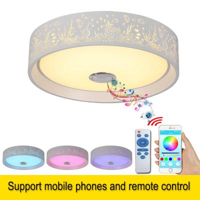 China Bedroom ceiling lamp Music Bluetooth and remote Control LED Smart ceiling light Fixtures (WH-MA-45) for sale